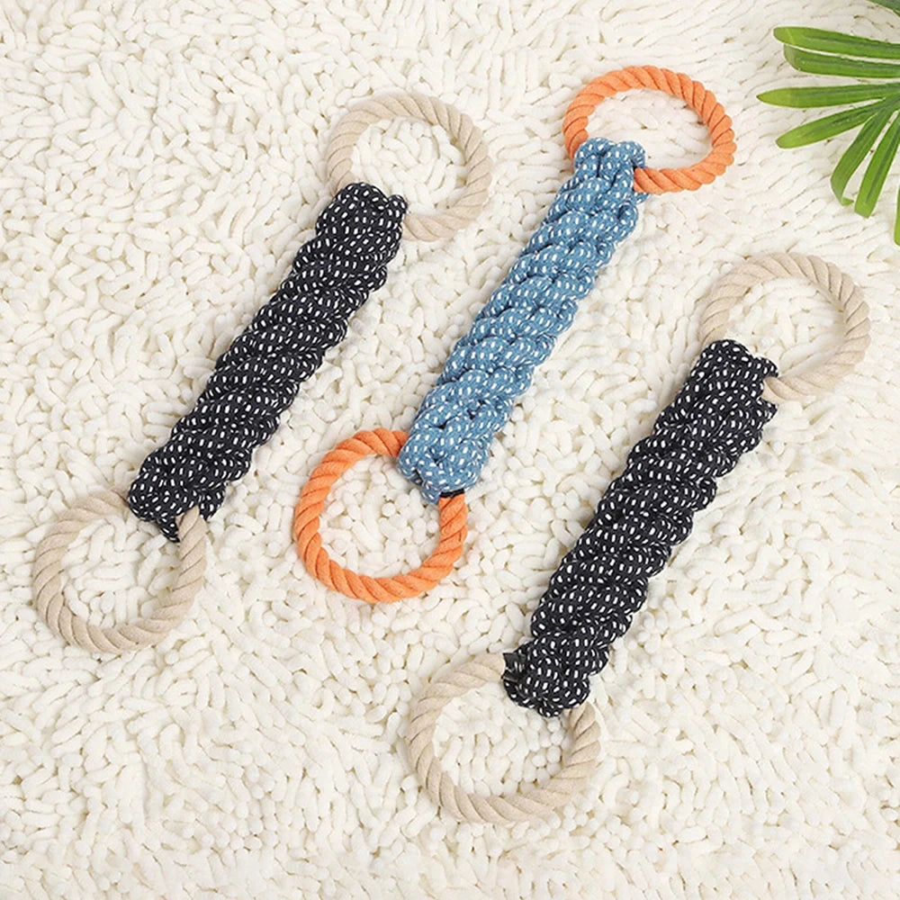 Double Ring Cotton Dog Rope Toy