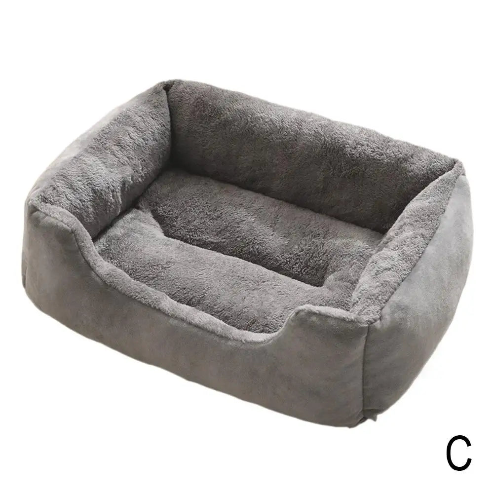 Square Nest Pet Large Dog Bed for Small Medium Dogs Soft Fleece Nest Big Dog Sofa Bed Winter Warm Cat House for Pet 
