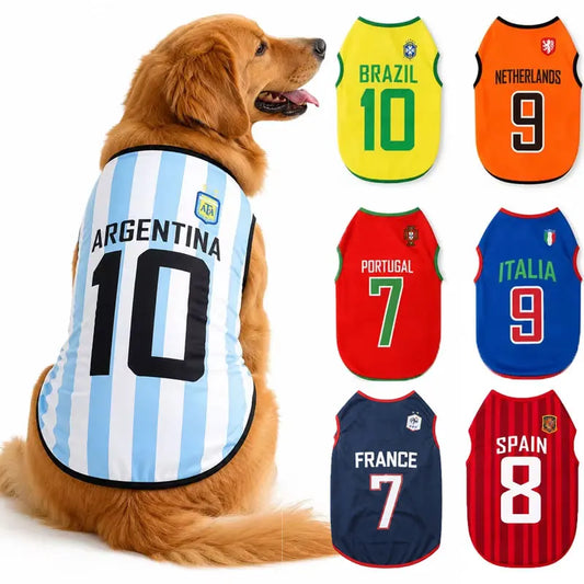 Sport Team Dog Jersey Number Print Mesh Vest Sleeveless Shirt for Dogs & Cats