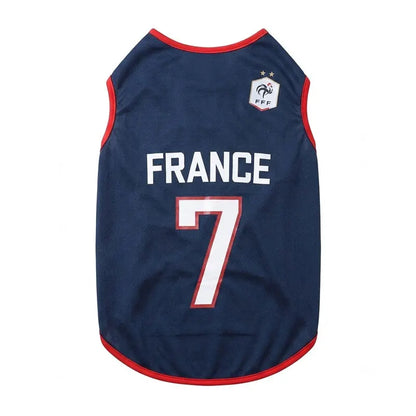 Sport Team Dog Jersey Number Print Mesh Vest Sleeveless Shirt for Dogs & Cats