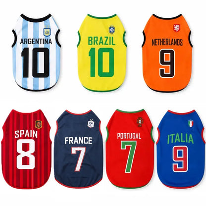 Sport Team Dog Jersey Number Print Mesh Vest Sleeveless Shirt for Dogs & Cats