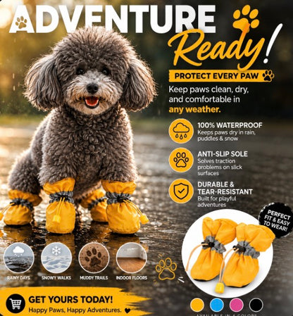 Non-Slip Waterproof Dog Booties
