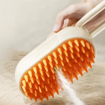 Pet Mist Spray Grooming Brush: Detangling & Massage Tool for Cats with Water Spray Function, Reduces Shedding and Smooths Coat