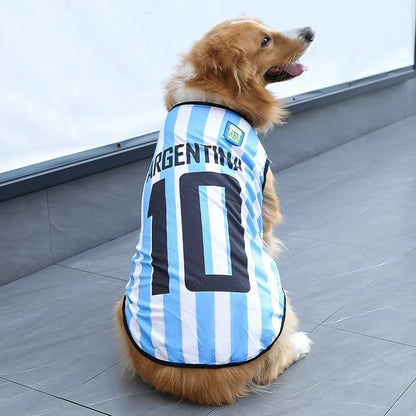 Pet Football Dog Jersey Summer Dog Shirt Breathable Sports Vest for Small Dogs and Cats T Shirt Puppy Soft Quick Dry Vest