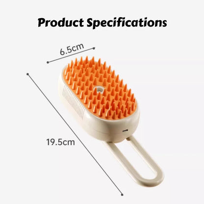 Pet Mist Spray Grooming Brush: Detangling & Massage Tool for Cats with Water Spray Function, Reduces Shedding and Smooths Coat