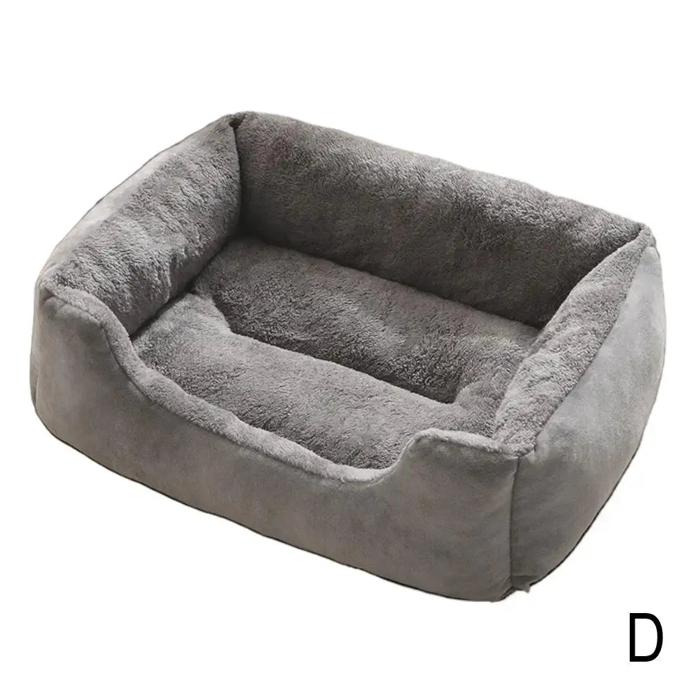 Square Nest Pet Large Dog Bed for Small Medium Dogs Soft Fleece Nest Big Dog Sofa Bed Winter Warm Cat House for Pet ﻿