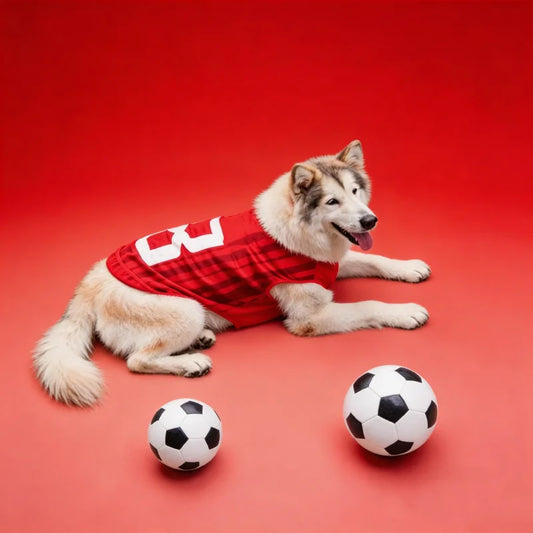 Pet Soccer Jersey Dog & Cat Breathable Mesh T-Shirt Summer Puppy Sports Vest