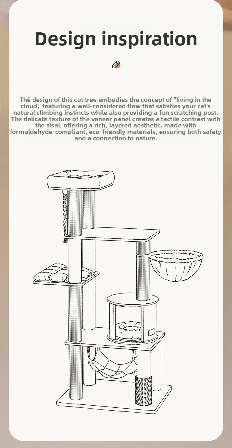Cat Tree House Tower 🐱🏡