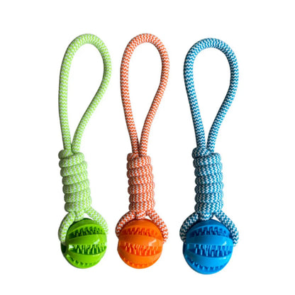 🦴 Cotton Rope Treat Dispensing Dog Toy