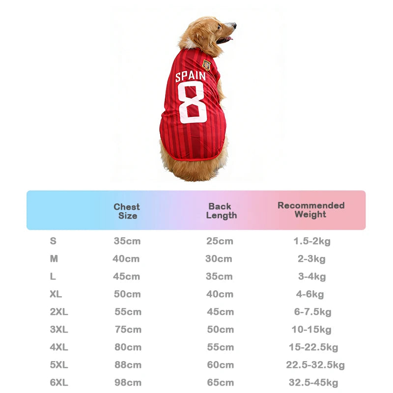 Pet Soccer Jersey Dog & Cat Breathable Mesh T-Shirt Summer Puppy Sports Vest