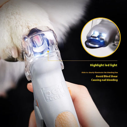 Professional Pet Nail Clipper Scissors With LED Light Cat Dog Nail Clippers Tool Scissors Nail Toeclaw Cutter Scissors Pet Suppl