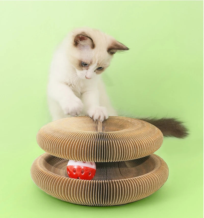 Foldable Cat Scratch Board Toy