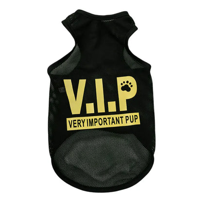 Pet Dog Summer Mesh Jersey T-Shirt Breathable Vest for Small & Large Dogs Cats