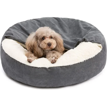 Semi-closed Dog Kennel Pet Sleeping Pad Kitten Puppy Winter Warm Nest Litter Mat Plush Dirty Resistant Pet Bed Kennel