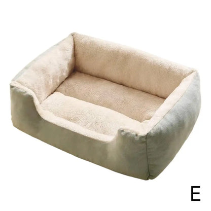 Square Nest Pet Large Dog Bed for Small Medium Dogs Soft Fleece Nest Big Dog Sofa Bed Winter Warm Cat House for Pet ﻿