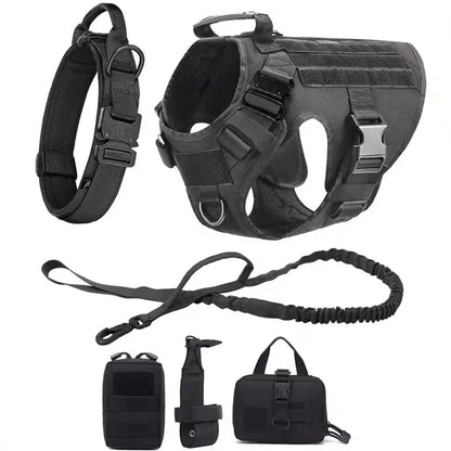 Tactical Vest Pet German Shepherd Golden Retriever Tactical Training Dog Harness and Leash Set For All Breeds Dogs