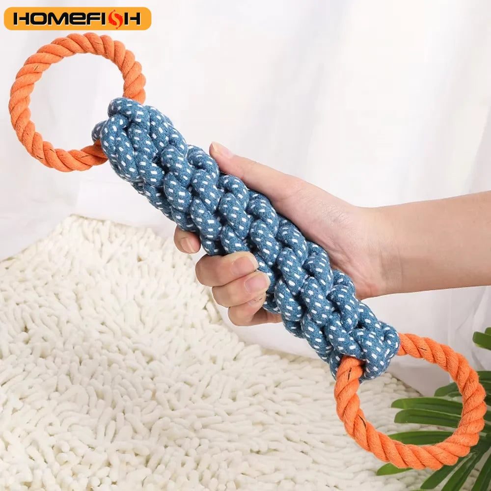 Double Ring Cotton Dog Rope Toy