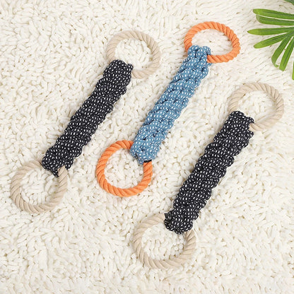 Double Ring Cotton Dog Rope Toy