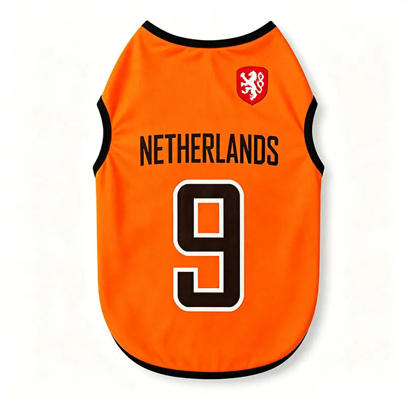 Sport Team Dog Jersey Number Print Mesh Vest Sleeveless Shirt for Dogs & Cats