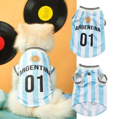 Breathable Mesh Pet Jersey Summer Dogs Soccer Clothes T-shirts Sleeveless Puppy Vest for Teddy Chihuahua Bichon Pets Supplies