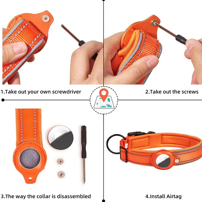 Waterproof AirTag Dog Collar 🐶