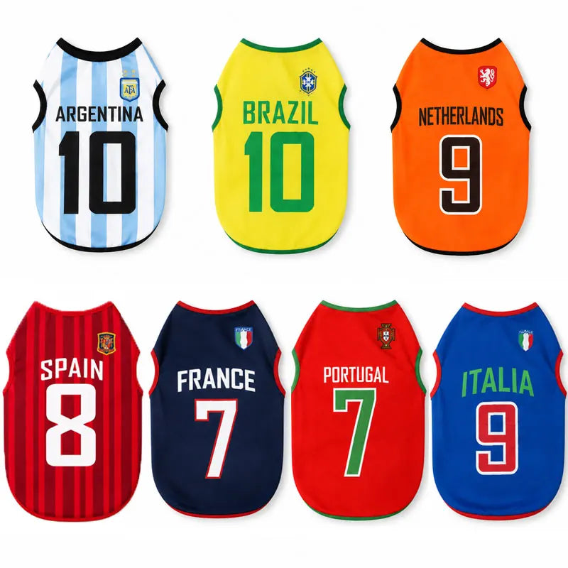 Sport Team Dog Jersey Number Print Mesh Vest Sleeveless Shirt for Dogs & Cats