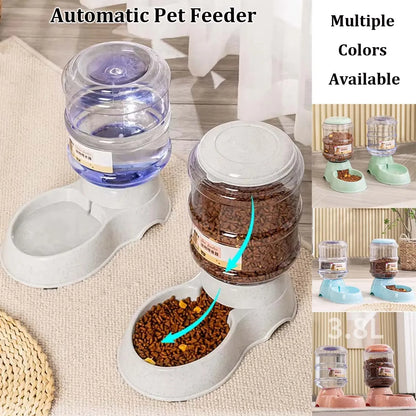 3.8L Automatic Pet Feeder 🐶🐱💧
