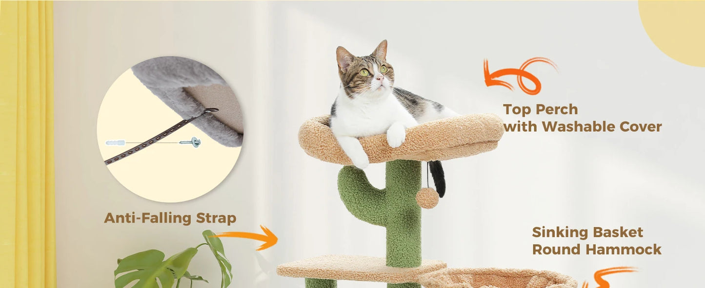 Cactus Cat Tree Tower 🌵🐱