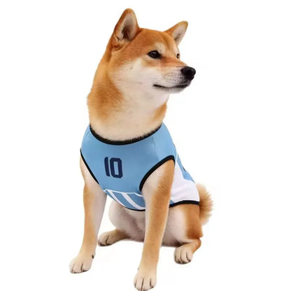 Pet Football Dog Jersey Summer Dog Shirt Breathable Sports Vest for Small Dogs and Cats T Shirt Puppy Soft Quick Dry Vest