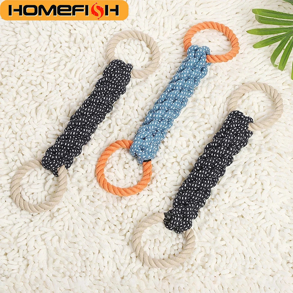 Double Ring Cotton Dog Rope Toy