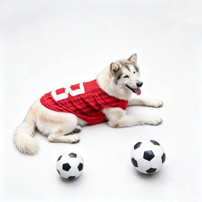 Sport Team Dog Jersey Number Print Mesh Vest Sleeveless Shirt for Dogs & Cats