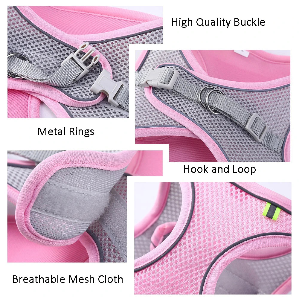 Reflective Pet Harness Set