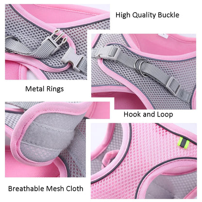 Reflective Pet Harness Set