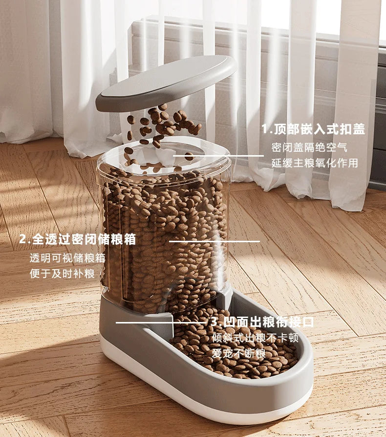 Dog Water Dispenser, Cat Automatic Feeder, Dog Waterer, Cat Water Bowl with Flowing Water, Non-electric Kettle, Pet Supplies