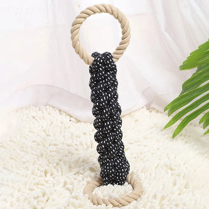Double Ring Cotton Dog Rope Toy