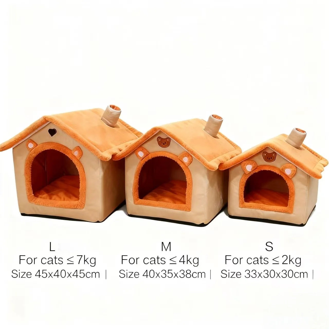 🏠 All-Season Cozy Pet House Bed