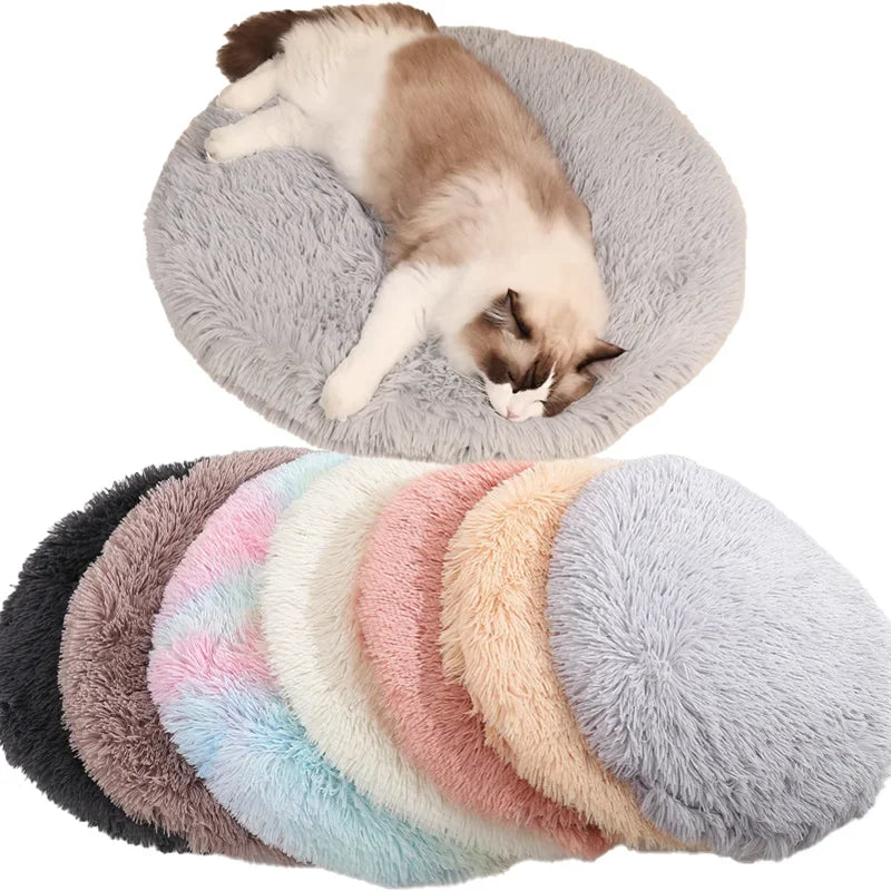 Soft Plush Round Pet Bed Mat