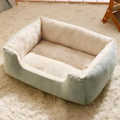 Square Nest Pet Large Dog Bed for Small Medium Dogs Soft Fleece Nest Big Dog Sofa Bed Winter Warm Cat House for Pet ﻿