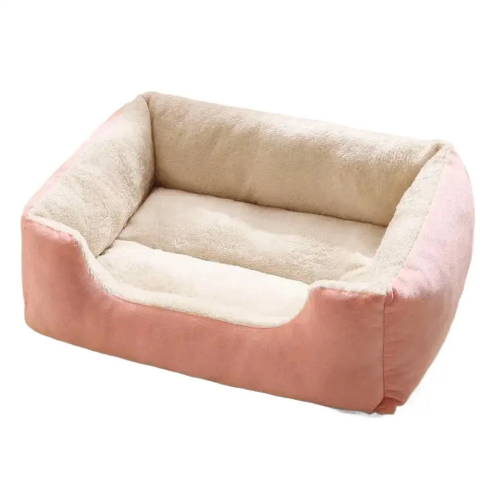 Square Nest Pet Large Dog Bed for Small Medium Dogs Soft Fleece Nest Big Dog Sofa Bed Winter Warm Cat House for Pet ﻿