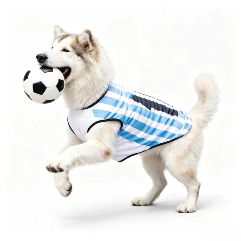 Sport Team Dog Jersey Number Print Mesh Vest Sleeveless Shirt for Dogs & Cats