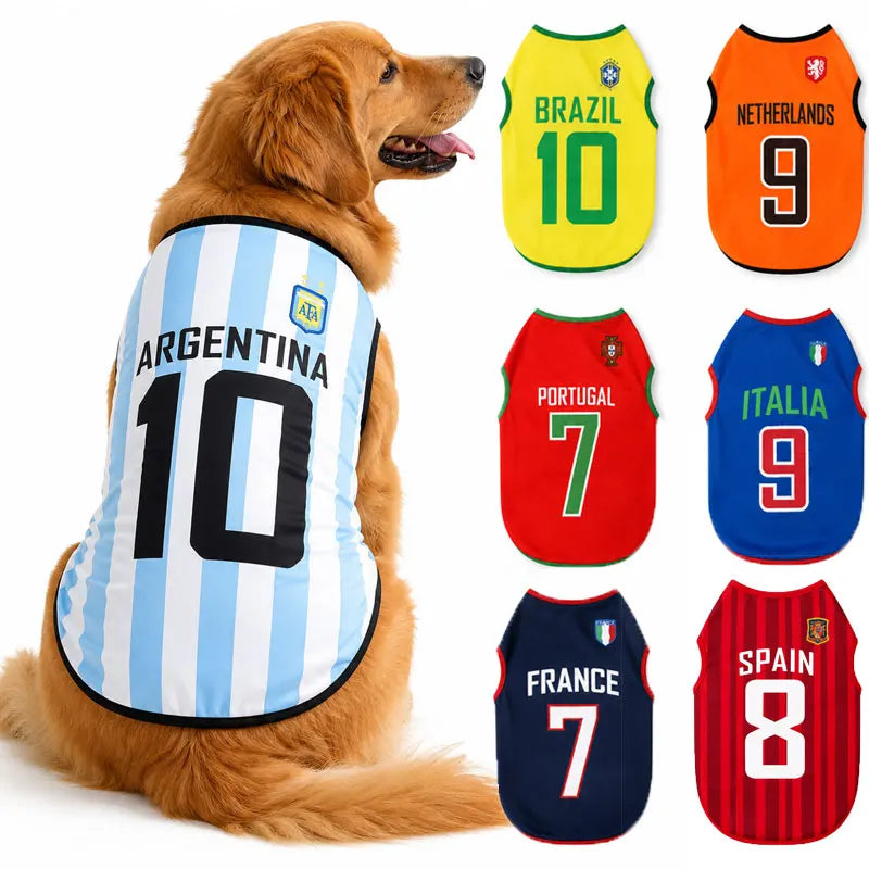 Sport Team Dog Jersey Number Print Mesh Vest Sleeveless Shirt for Dogs & Cats