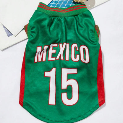 Mesh Breathable Dog Clothes Schnauzer Teddy Sport Large Dog Jersey Basketball Clothing Puppy T-Shirts Summer Pet Cat Shirts