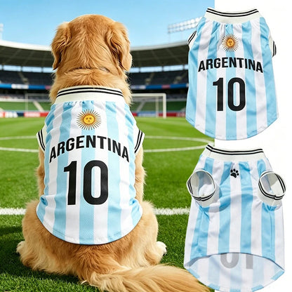 Breathable Mesh Pet Jersey Summer Dogs Soccer Clothes T-shirts Sleeveless Puppy Vest for Teddy Chihuahua Bichon Pets Supplies