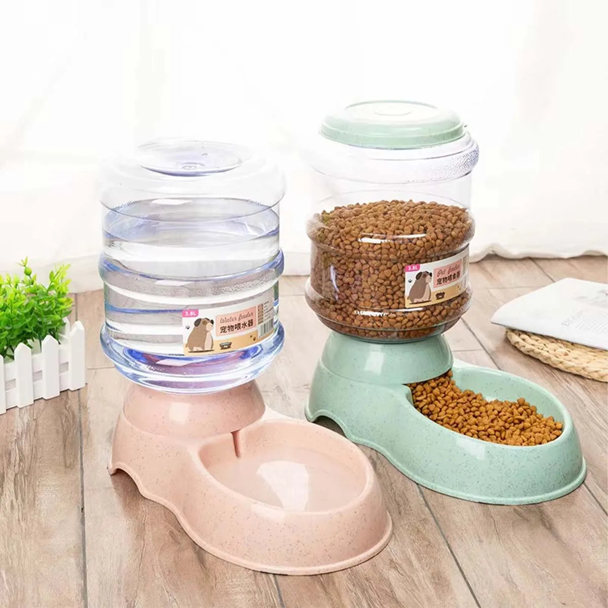 3.8L Automatic Pet Feeder 🐶🐱💧