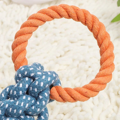 Double Ring Cotton Dog Rope Toy