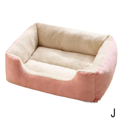 Square Nest Pet Large Dog Bed for Small Medium Dogs Soft Fleece Nest Big Dog Sofa Bed Winter Warm Cat House for Pet ﻿