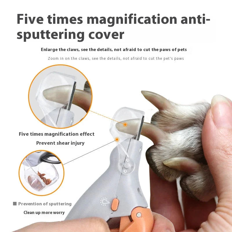 Professional Pet Nail Clipper Scissors With LED Light Cat Dog Nail Clippers Tool Scissors Nail Toeclaw Cutter Scissors Pet Suppl