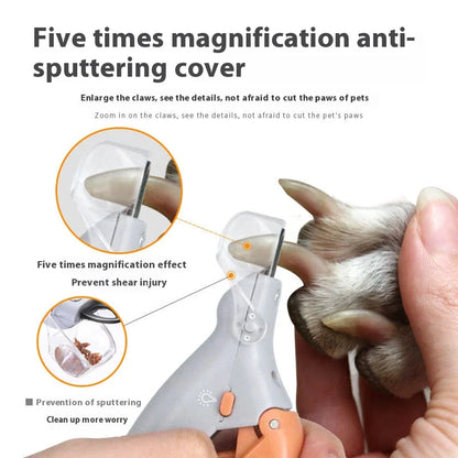 Professional Pet Nail Clipper Scissors With LED Light Cat Dog Nail Clippers Tool Scissors Nail Toeclaw Cutter Scissors Pet Suppl