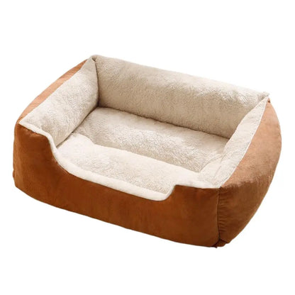Square Nest Pet Large Dog Bed for Small Medium Dogs Soft Fleece Nest Big Dog Sofa Bed Winter Warm Cat House for Pet ﻿