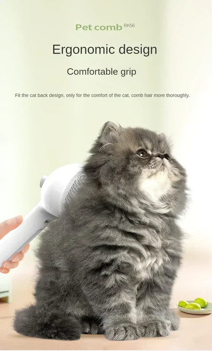 Multifunctional Pet Grooming Tool Combines Steam Spray Floating Hair Removal and Styling for Cats and Dogs All in One Device